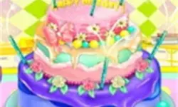 image bg Little Girl Birthday Cake