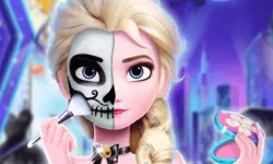 Elsa Halloween Party Tattoo image