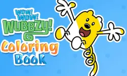 Wow Wow Wubbzy Coloring Book image