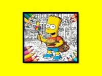 image bg BTS Simpsons Coloring Book