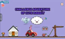 Challenge adventure of cute rabbit image