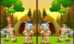 Spot 5 Differences Camping image